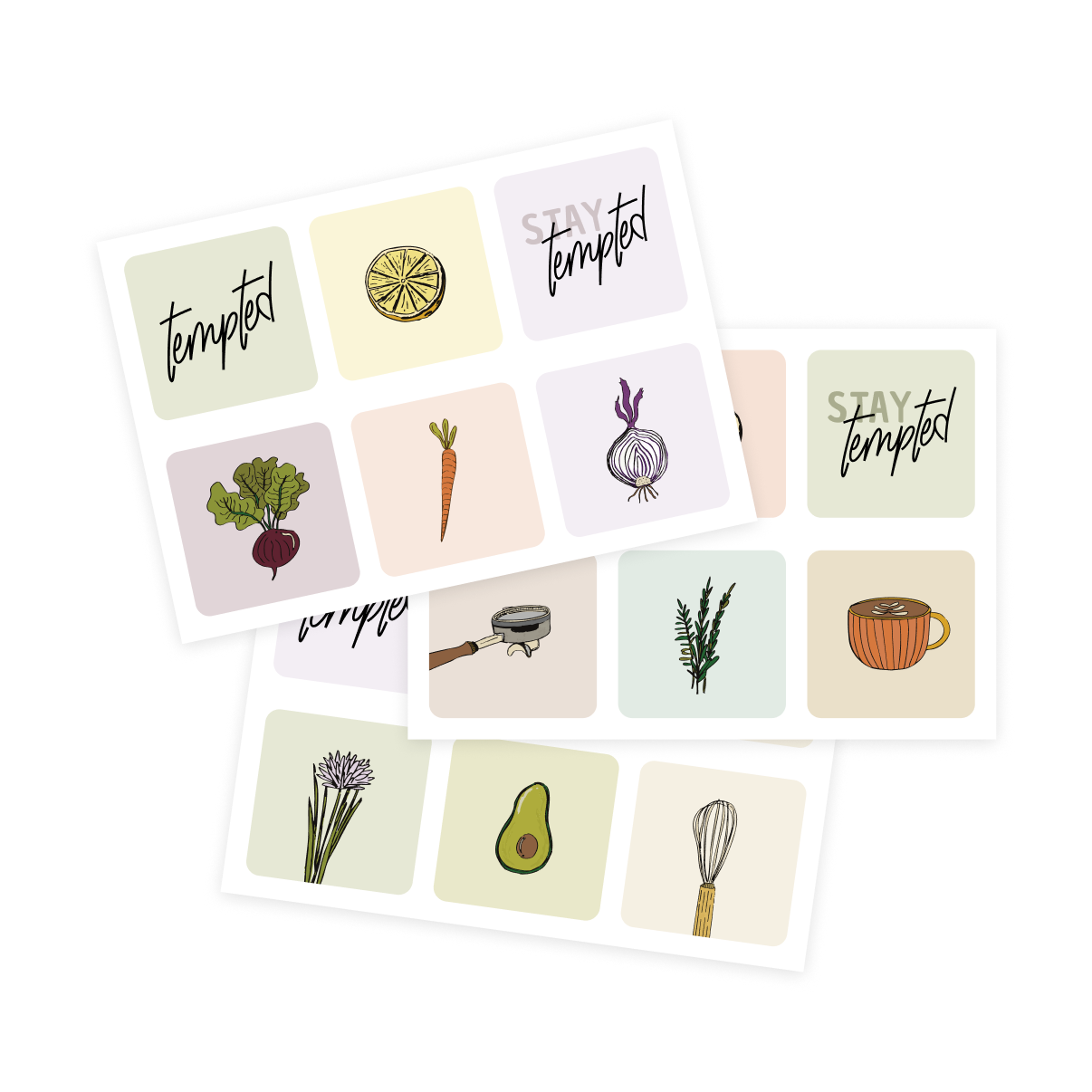 Tempted Sticker Pack (Pre-order)